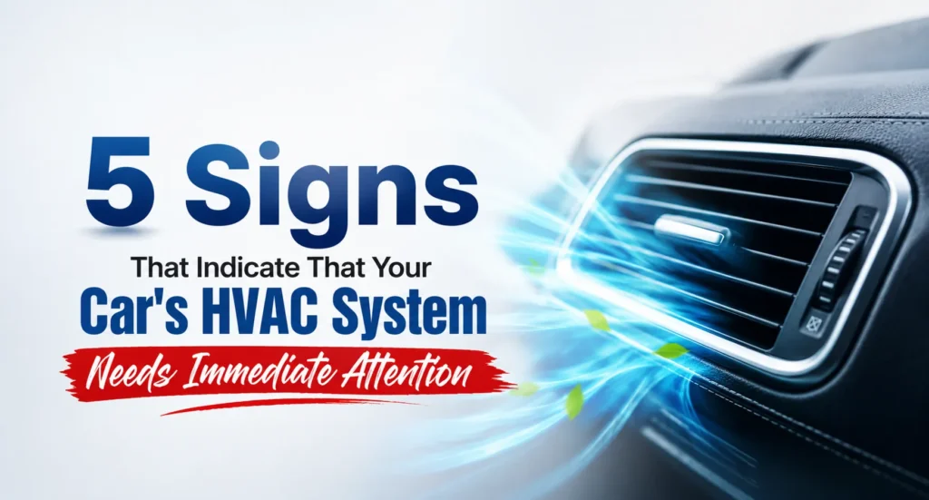 5 Signs That Indicate That Your Car’s HVAC System Needs Immediate Attention
