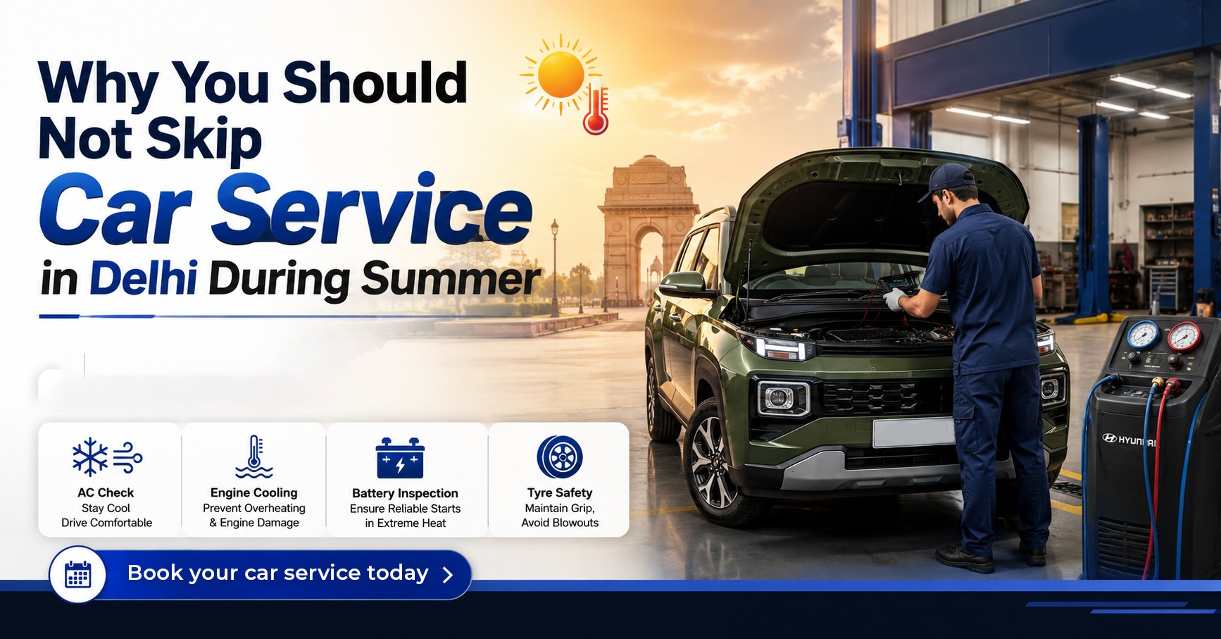 Car Service in Delhi During Summer
