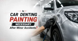 car denting painting minor accident