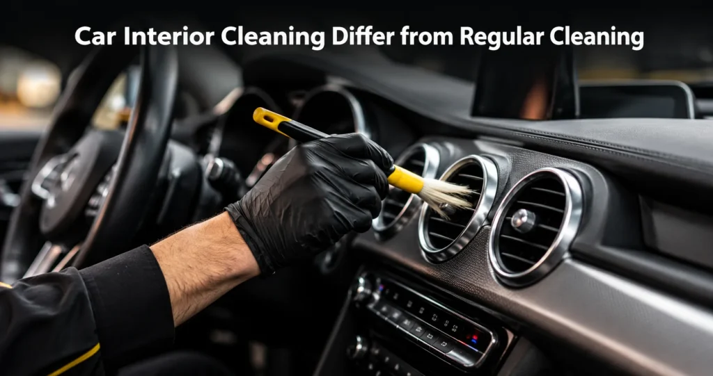 car interior cleaning